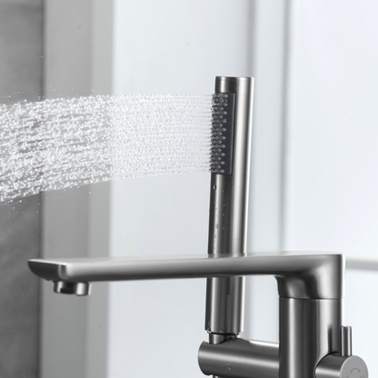 Freestanding bath faucet Emilia - Gunmetal grey