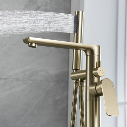 Freestanding bath faucet Emilia - Brushed gold