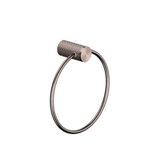 Handdoekring Valencia - Brushed bronze