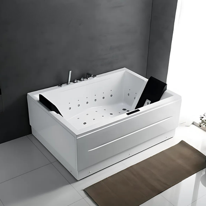 Construction Massage Bath – Dubai – Glossy White – 160x110x60 cm