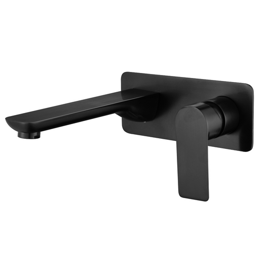 Freestanding Bath Faucet Lisandro – Waterfall Spout – Brushed nickel