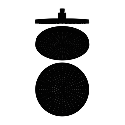 Dusjhode Valencia – Matt svart - 250mm