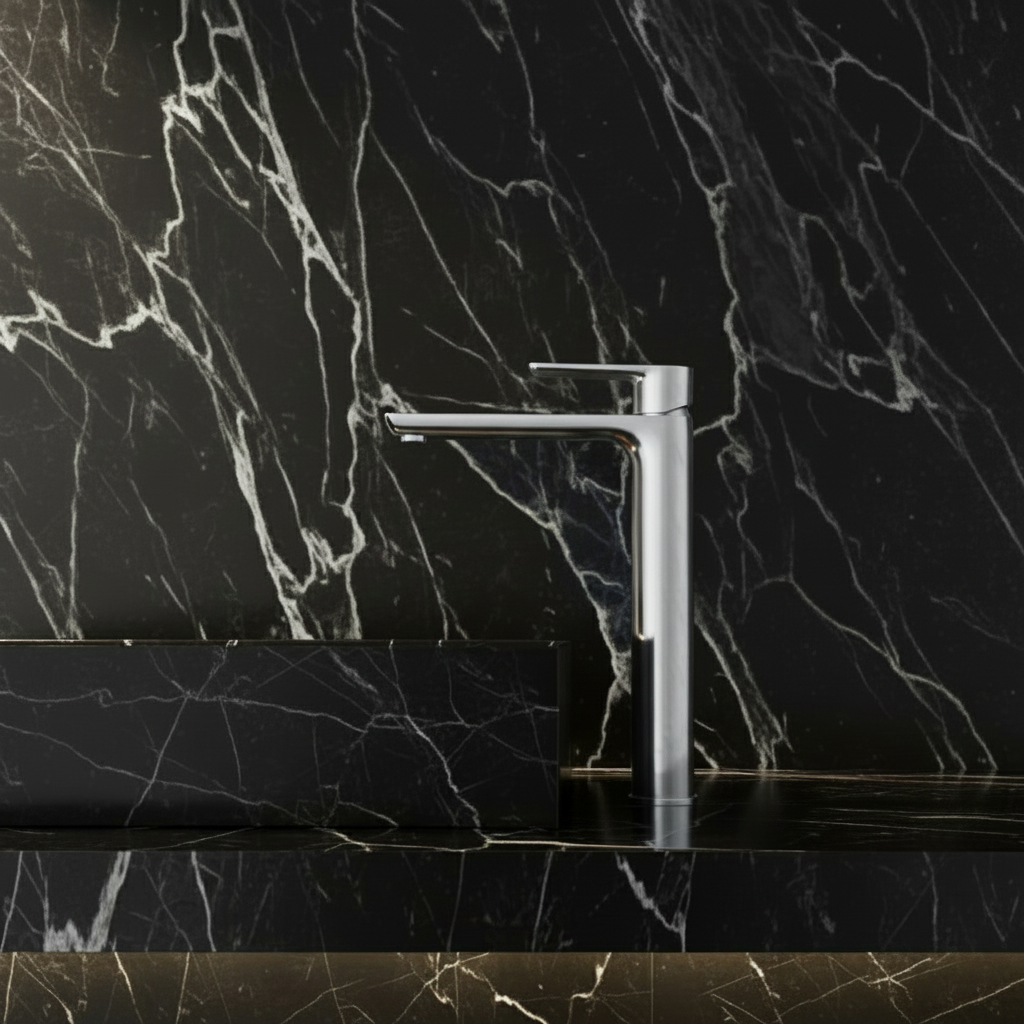 Hoge vaskeservantkran – Silvio – Krom