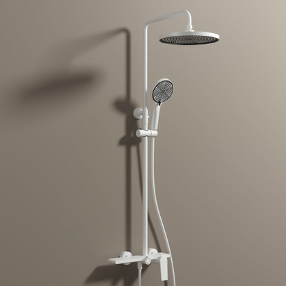 Freestanding Bath Faucet Lisandro – Waterfall Spout – Brushed nickel