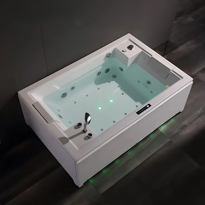 Construction Massage Bath – Emerson – Gloss White – 185x122x67 cm