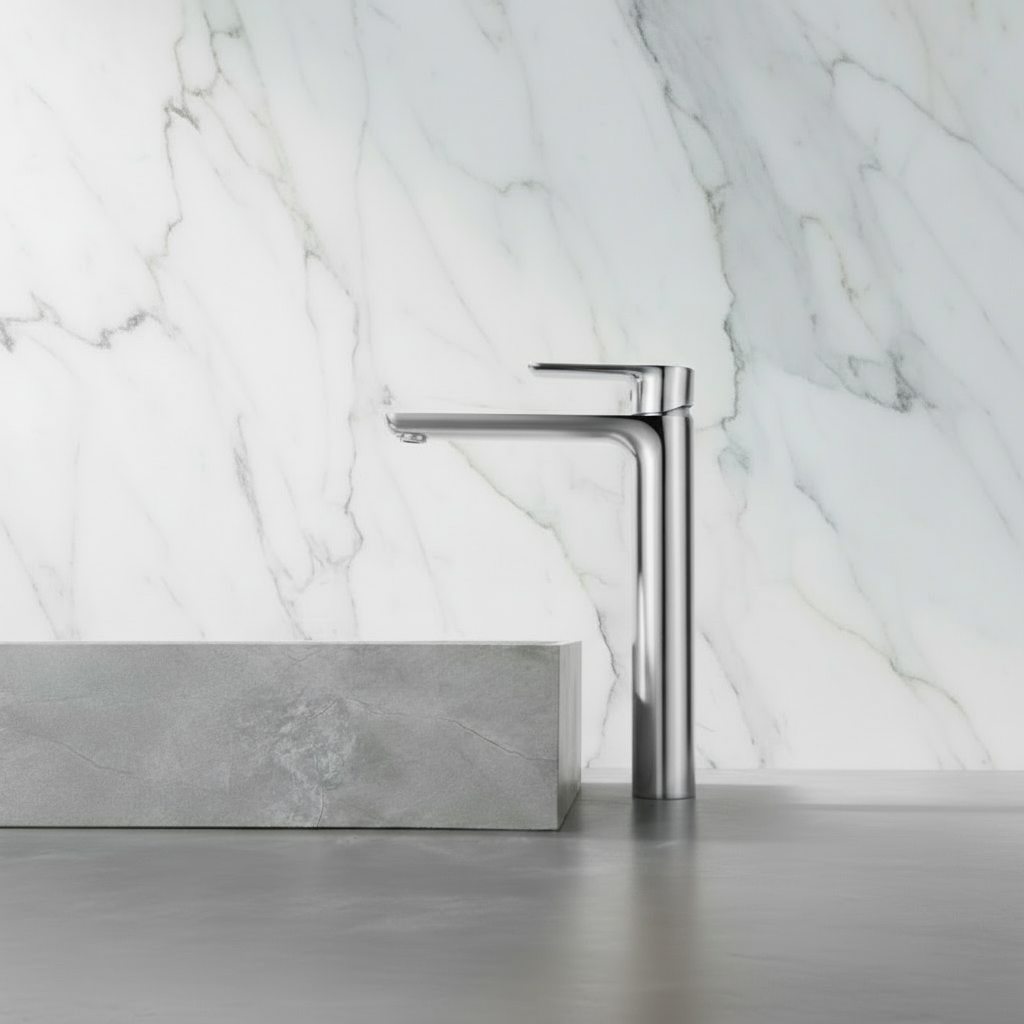 Hoge vaskeservantkran – Silvio – Krom