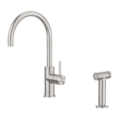 Keukenkraan Capri – Met handspray - Brushed nickel