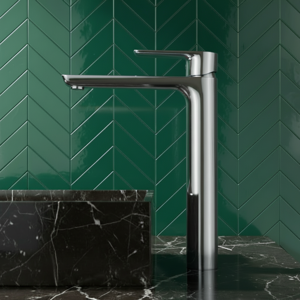 Hoge vaskeservantkran – Silvio – Krom