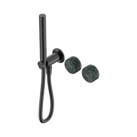 Inbouw douchemengkraan – Sorrento – Verde Alpi – Staafhanddouche – Zonder achterplaat – Gun metal grey
