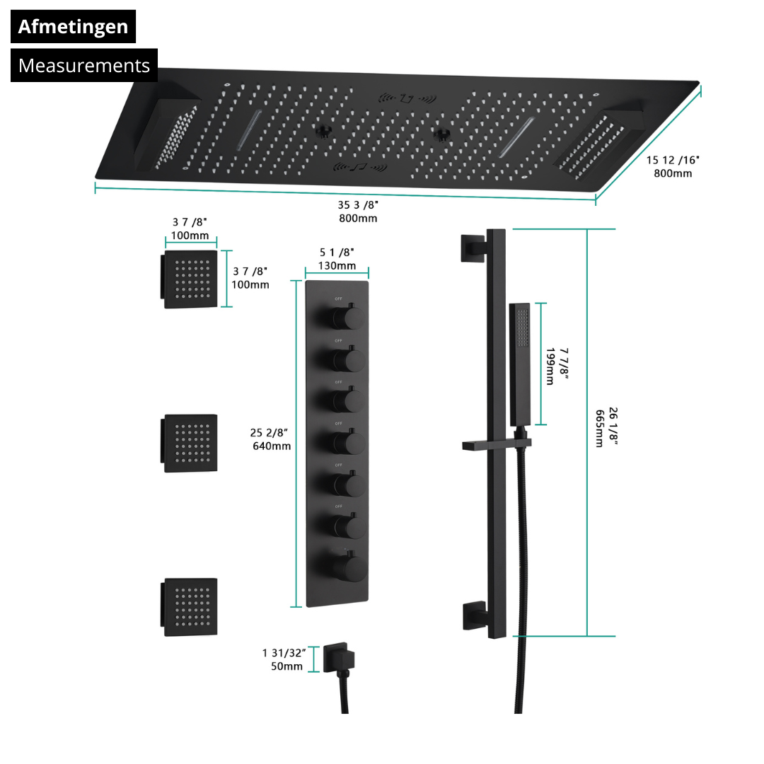 High washbasin faucet Angelica - Matte black