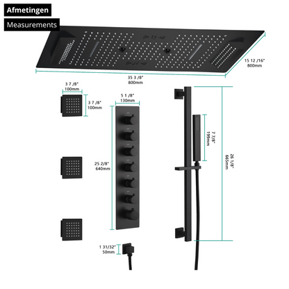 High washbasin faucet Angelica - Matte black