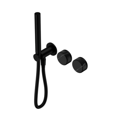 Inbouw douchemengkraan – Sorrento – Marquina Black – Staafhanddouche – Zonder achterplaat – Matte black