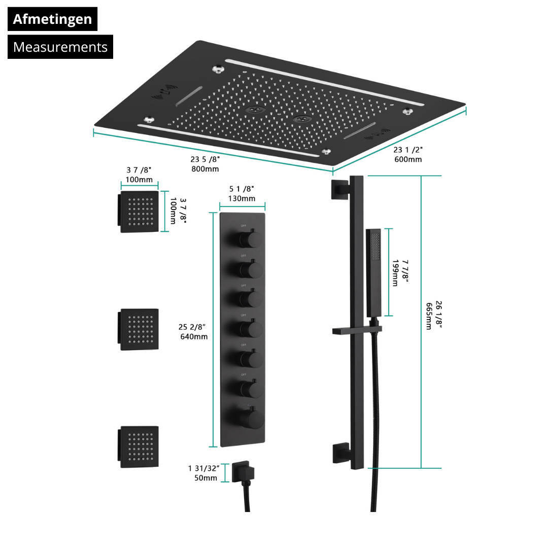 High washbasin faucet Angelica - Matte black