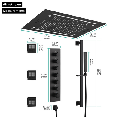 High washbasin faucet Angelica - Matte black