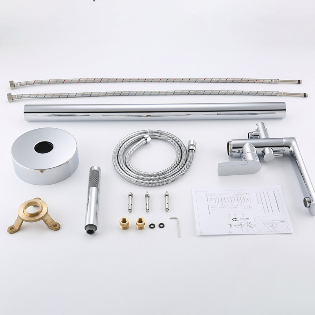Freestanding bath faucet Emilia - Chrome