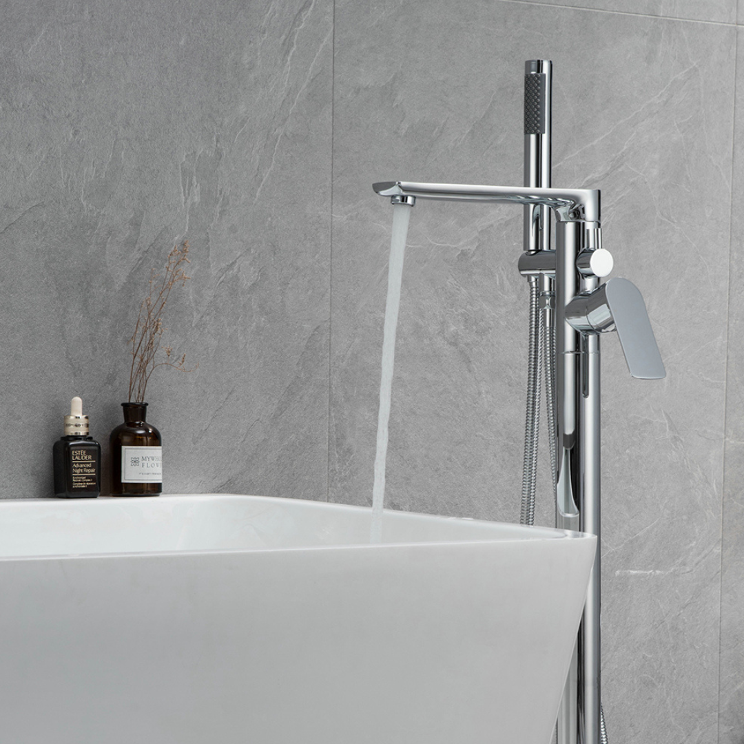Freestanding bath faucet Emilia - Chrome