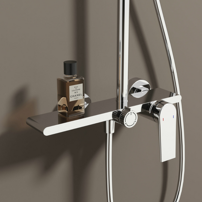 Freestanding Bath Faucet Lisandro – Waterfall Spout – Brushed nickel