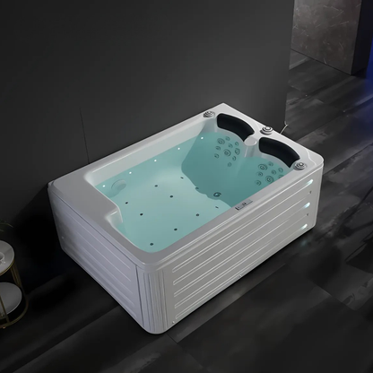 Construction Massage Bath – Hamilton – Gloss White – 192x130x75 cm