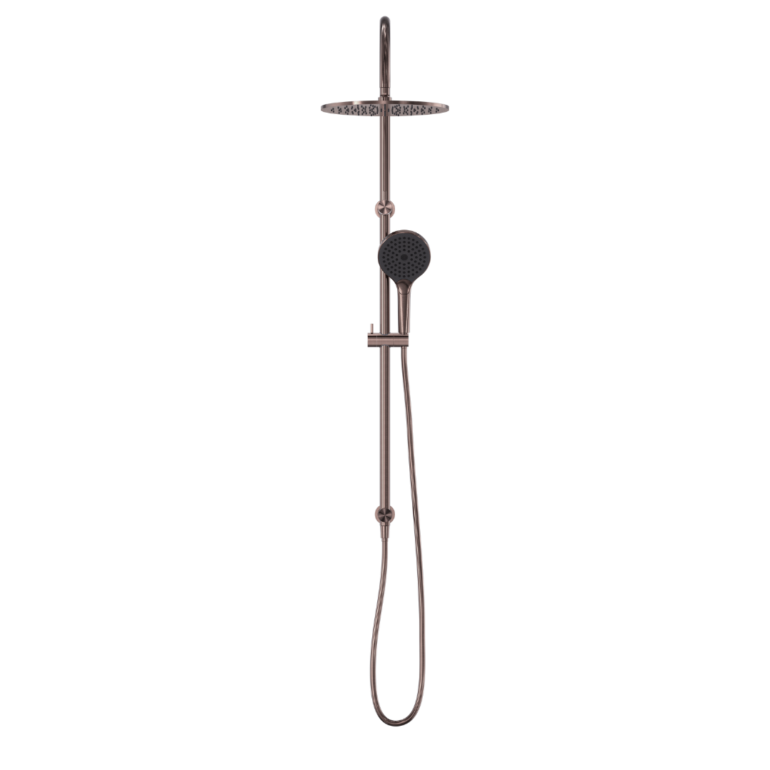 Regendoucheset Valencia – Brushed Bronze - Air shower II - Met inbouwmengkraan