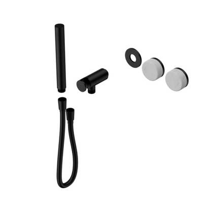 Inbouw douchemengkraan – Sorrento – Carrara – Staafhanddouche – Zonder achterplaat – Matte black