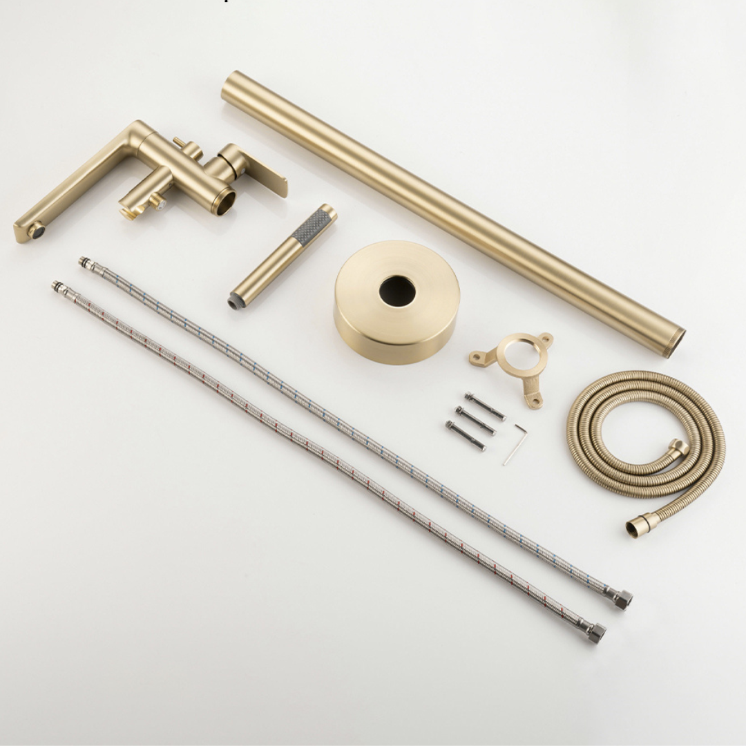 Freestanding bath faucet Emilia - Brushed gold