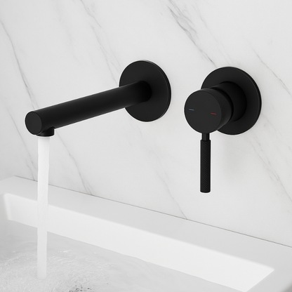 Inbouw wastafelkraan Taylor - Mat zwart - 8 × 12 × 16,5 cm