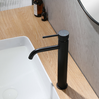 High washbasin faucet Angelica - Matte black