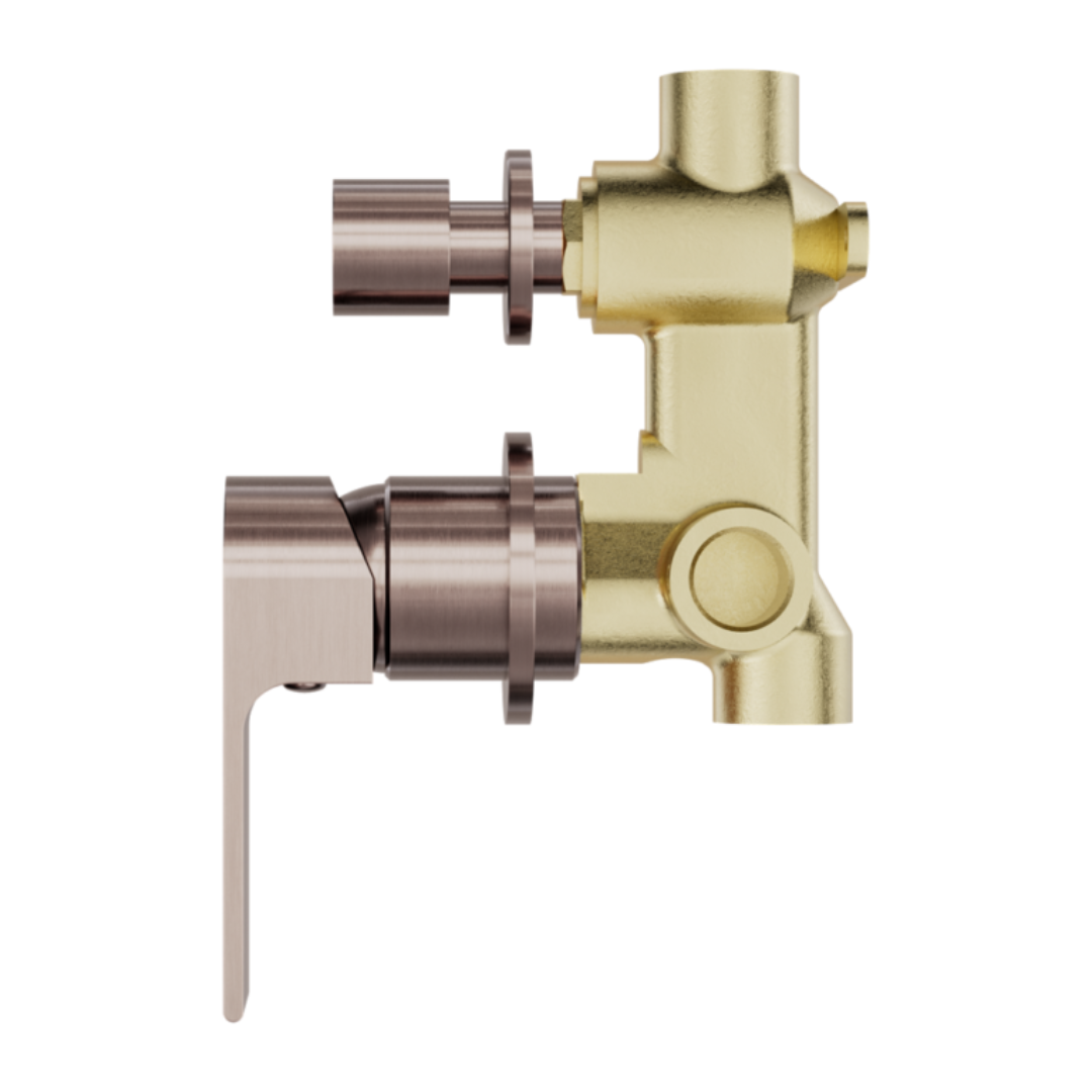 Inbouw mengkraan met diverter – Portofino - 2-gats - Brushed bronze