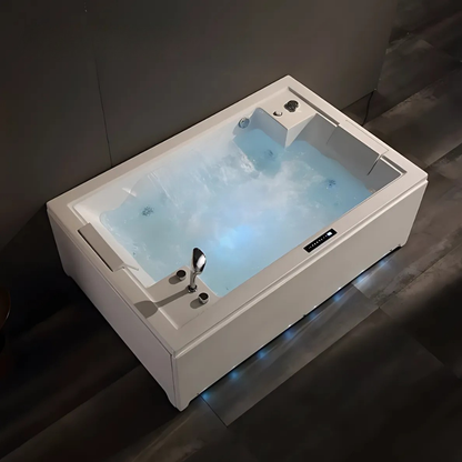 Construction Massage Bath – Emerson – Gloss White – 185x122x67 cm