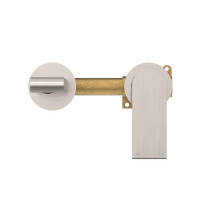 Inbouw wastafelkraan Portofino – Zonder achterplaat - Brushed nickel