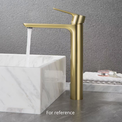 Freestanding Bath Faucet Lisandro – Waterfall Spout – Brushed nickel