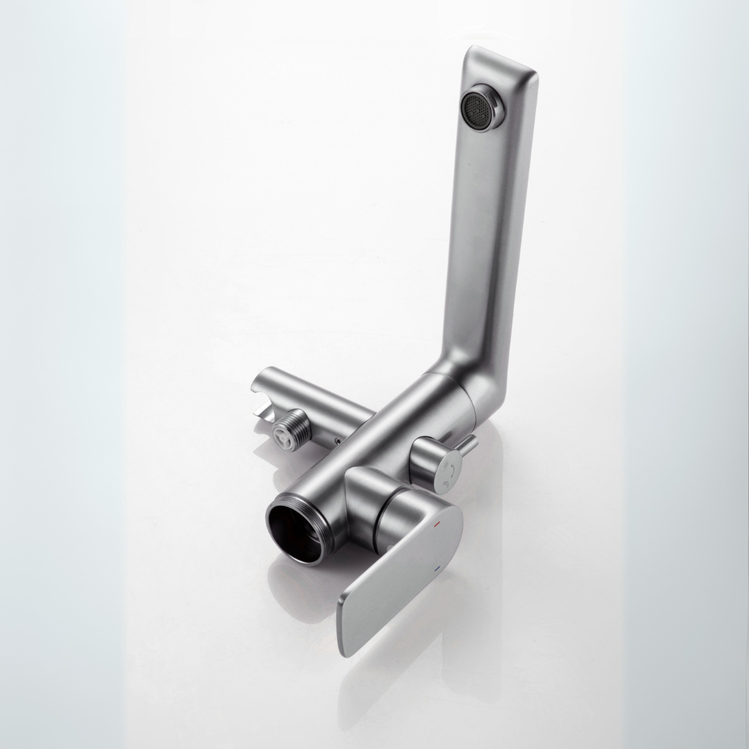 Freestanding bath faucet Emilia - Gunmetal grey