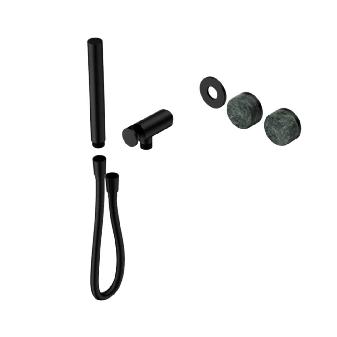 Inbouw douchemengkraan – Sorrento – Verde Alpi – Staafhanddouche – Zonder achterplaat – Matte black
