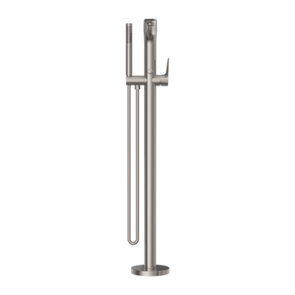 Vrijstaande badmengkraan Portofino - Staafhanddouche - Brushed nickel