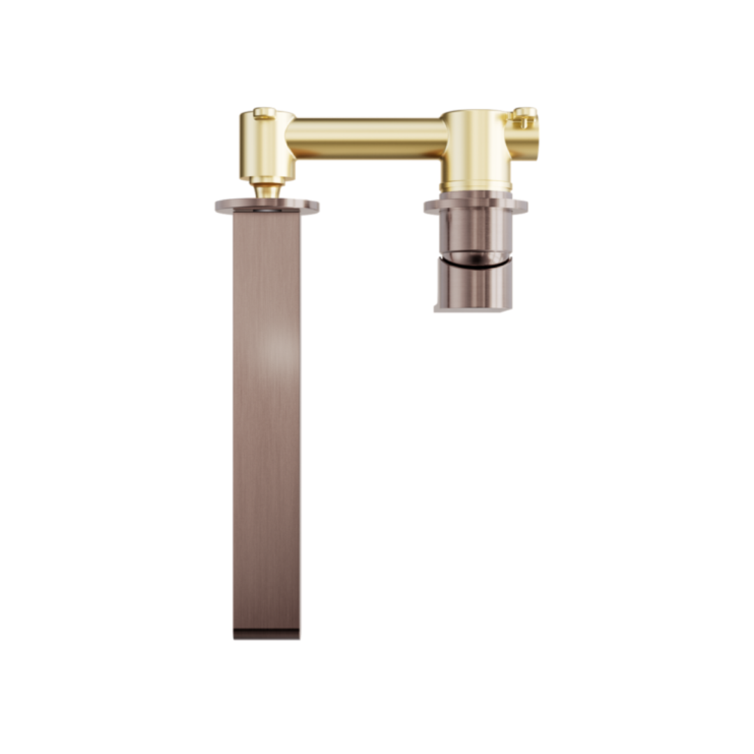 Inbouw wastafelkraan Portofino – Zonder achterplaat - Brushed bronze