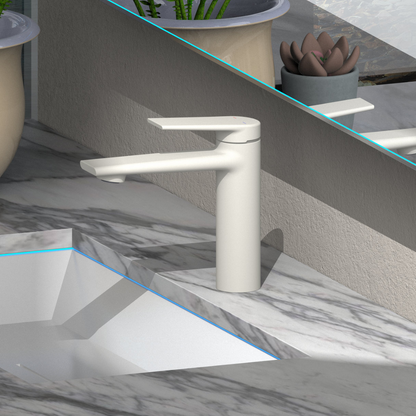 Opbouw vaskekran Diego – Creme hvit