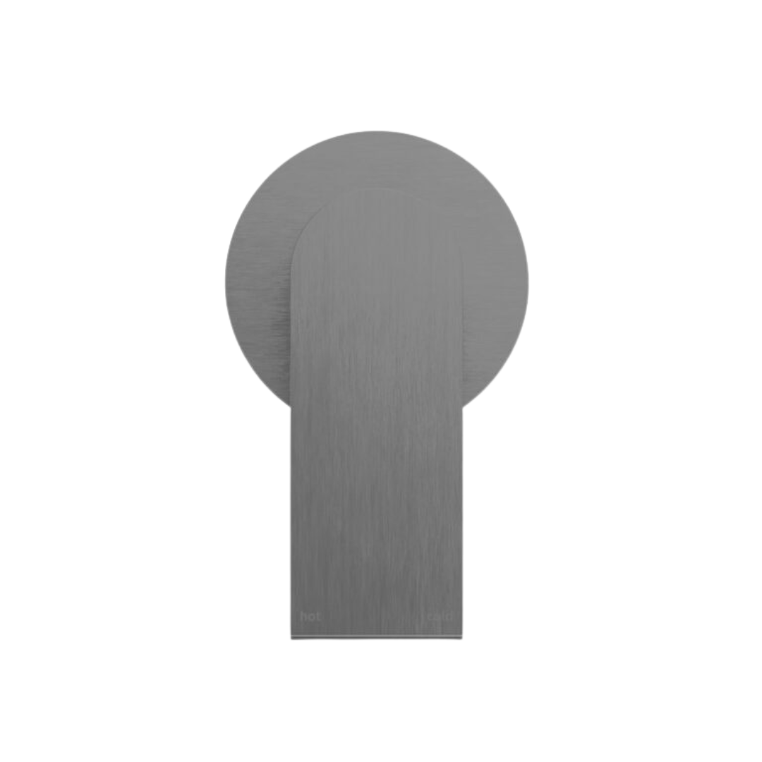 Inbouw mengkraan - Portofino – 80MM - 1-Gats - Gun metal grey