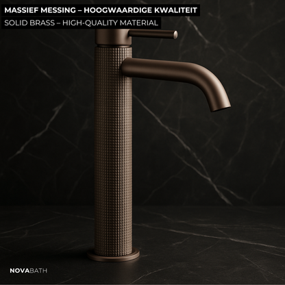 High washbasin faucet Angelica - Matte black