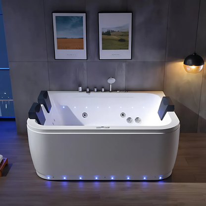 Construction Massage Bath – Isabella – Gloss White – 170x115x72 cm