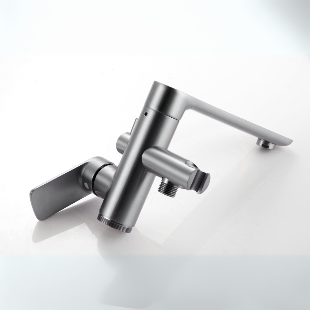 Freestanding bath faucet Emilia - Gunmetal grey