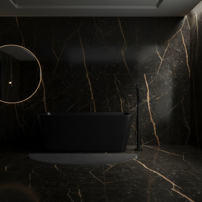 Frittstående badekran Emilia - Matt svart