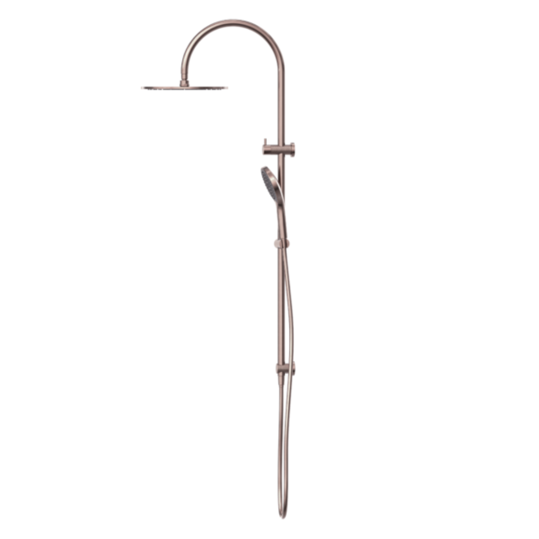 Regendoucheset Valencia – Brushed Bronze - Air shower II - Met inbouwmengkraan