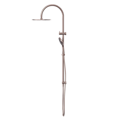 Regendoucheset Valencia – Brushed Bronze - Air shower II - Met inbouwmengkraan