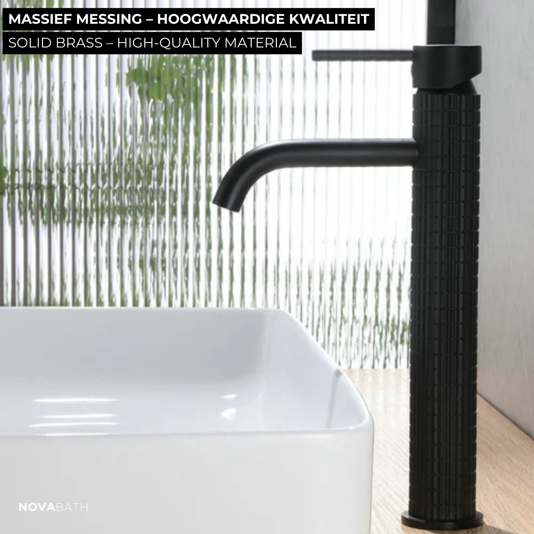 High washbasin faucet Angelica - Matte black