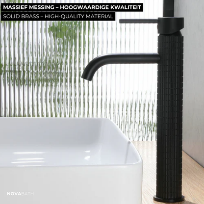 High washbasin faucet Angelica - Matte black