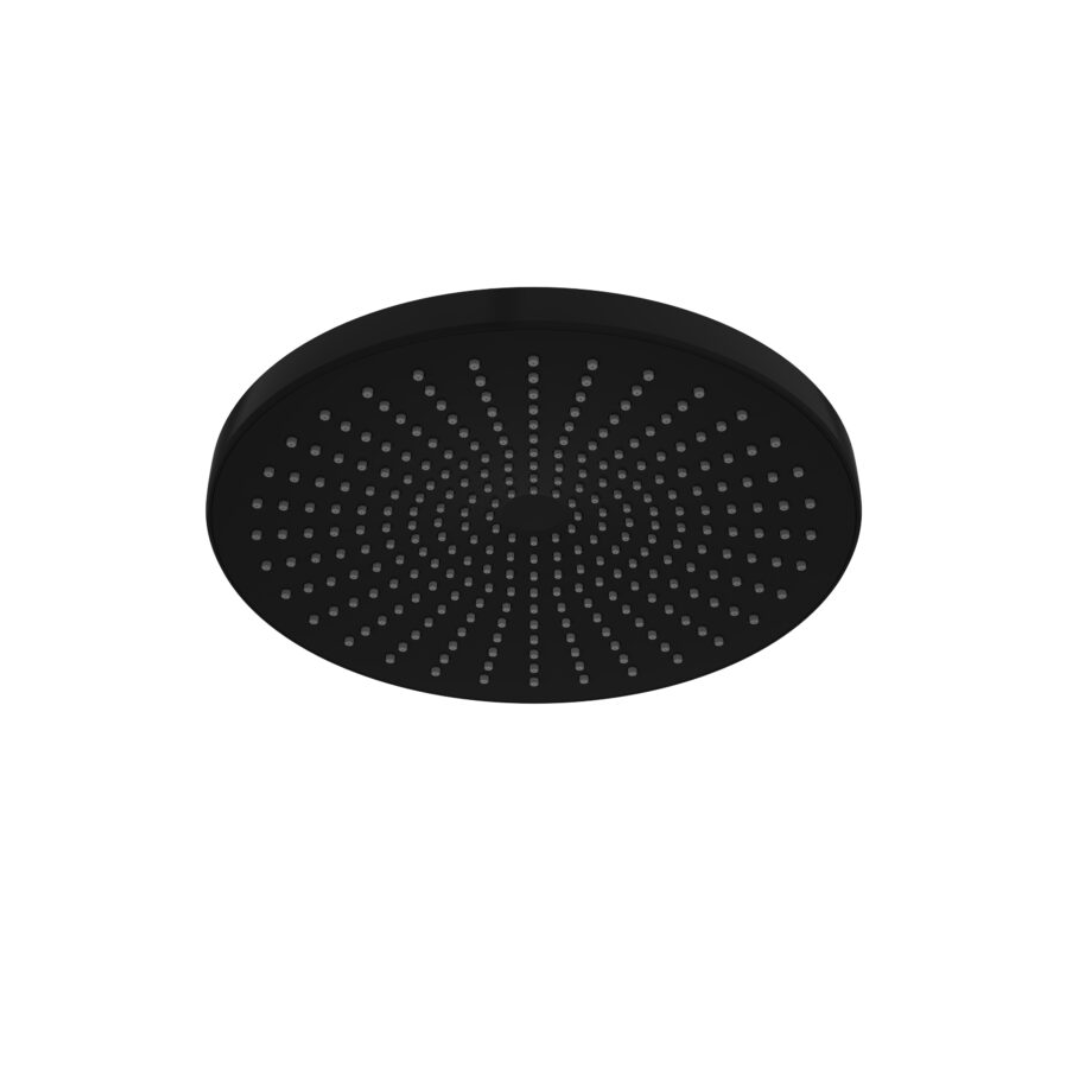 Dusjhode Valencia – Matt svart - 250mm