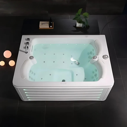 Construction Massage Bath – Miami – Glossy White – 192x130x75 cm