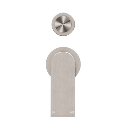 Inbouw mengkraan met diverter – Portofino - 2-gats - Brushed nickel