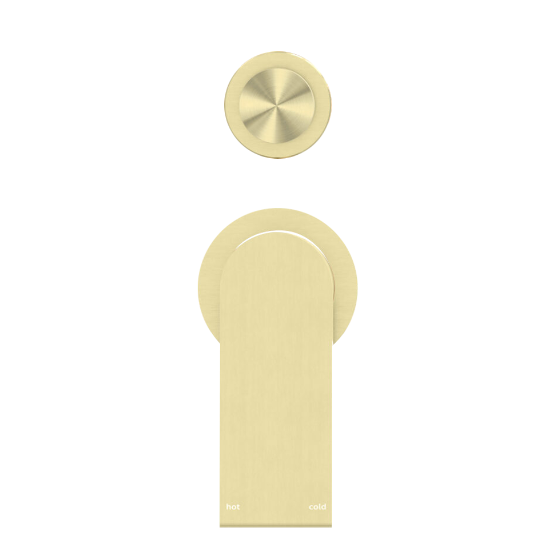 Inbouw mengkraan met diverter – Portofino - 2-gats - Brushed gold