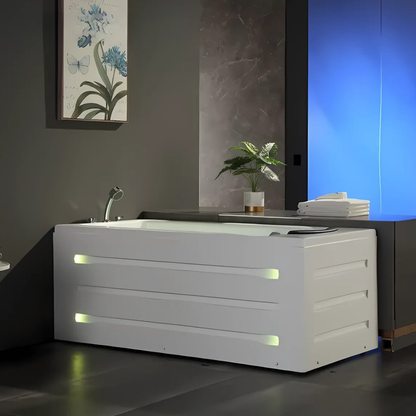 Opbygging Massasje bad – Montreal – Glans Hvit – 171x81x58 cm